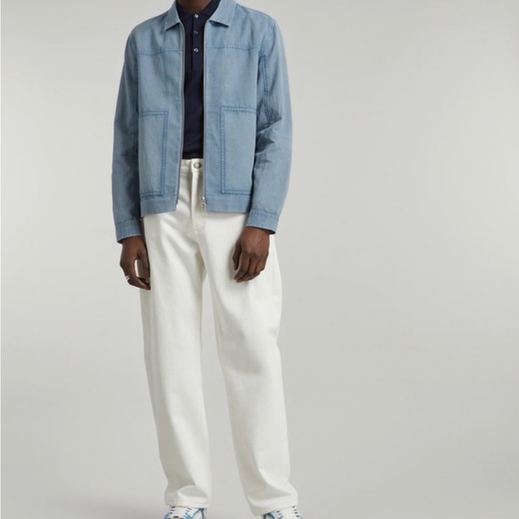 Folk Raft Cotton-Linen Zip Up Jacket - Picture 3 of 7